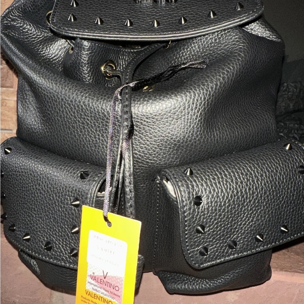 Valentino Black Studded Women's Backpack